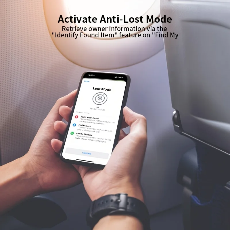 5er-Pack Smart Air Tag (Nur iOS), Kompatibel mit Apple Find My (Nur iOS), GPS-Global-Positioning-Smart-Tracker für Schlüssel, Taschen, Auto, Geldbörse – Detail 8