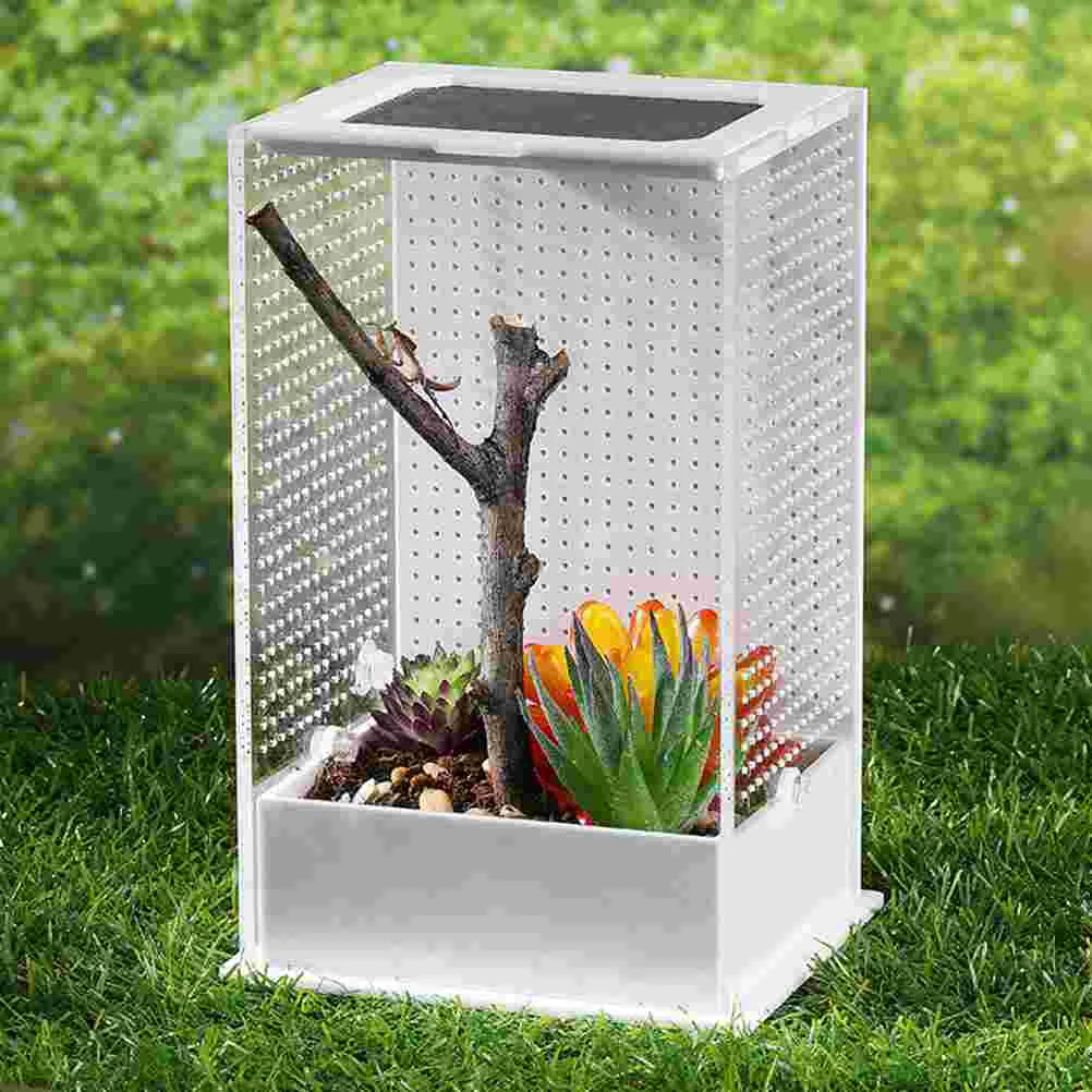 Praying Mantis Breeding Box Snake Cage Transparent Reptile Tank Terrarium Animal Pet Feeding Case