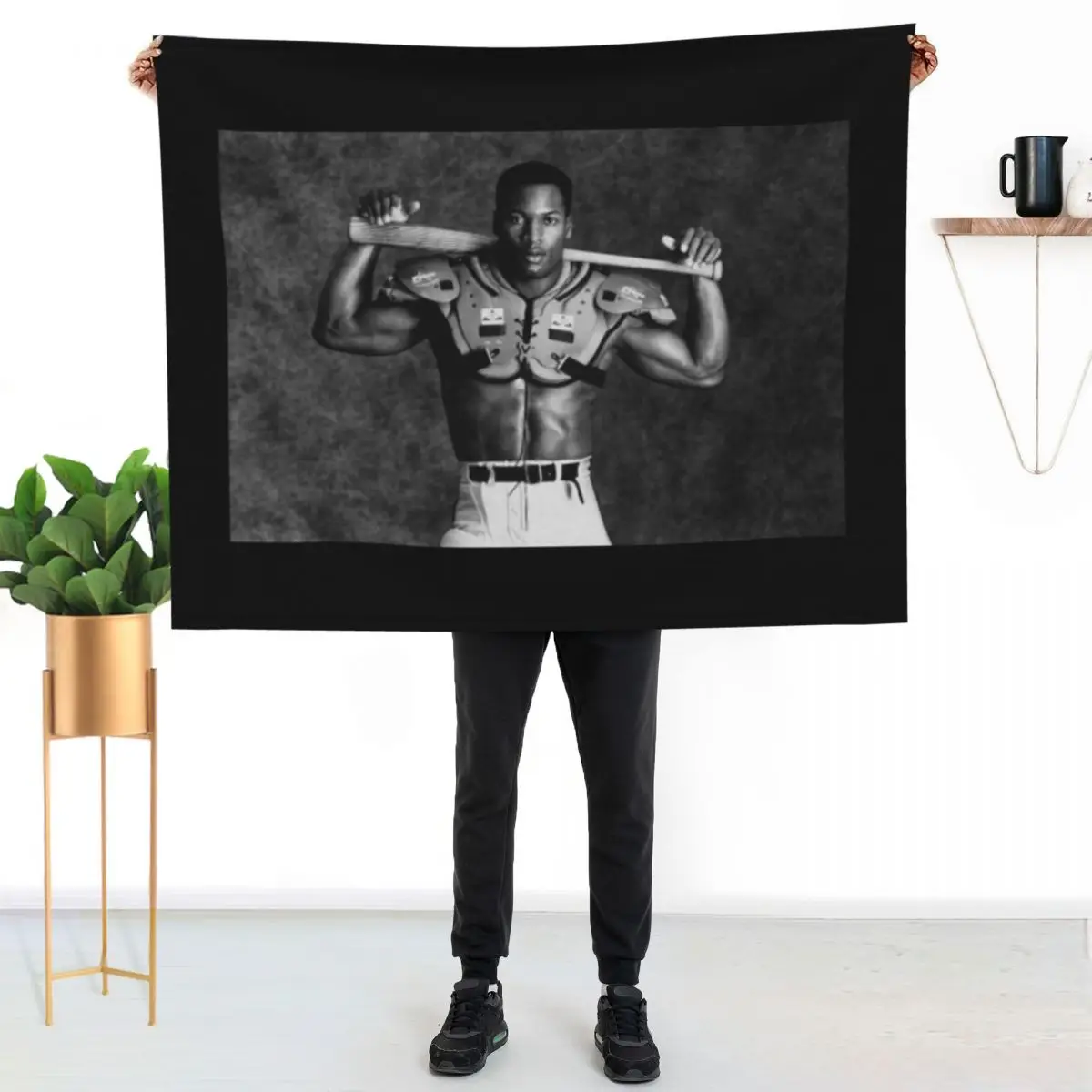 Bo Jackson Art Print - Two Sport Dominance Throw Blanket Hairy Bed Fashionable Soft Plaid Luxury Beach Blankets