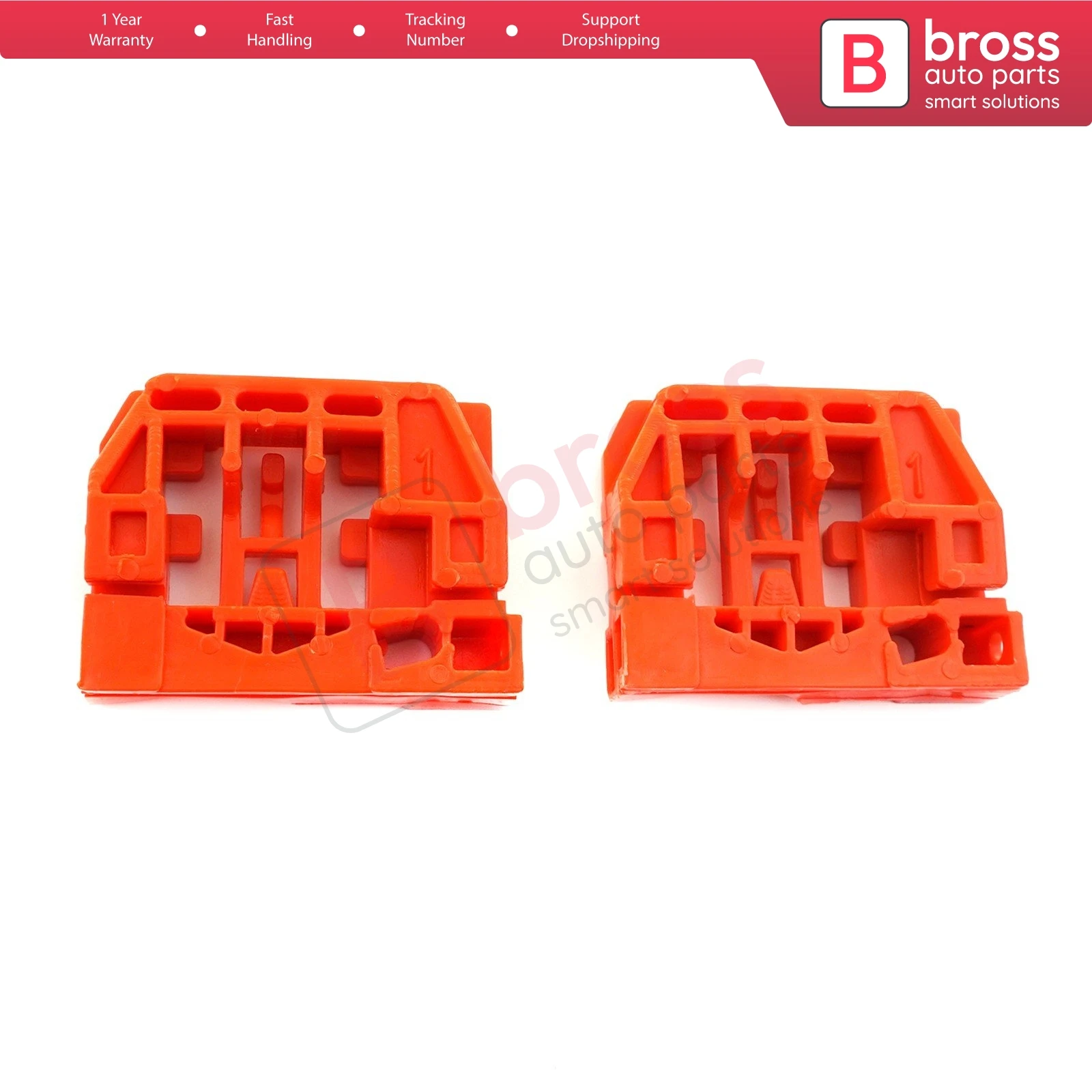 Bross Auto Parts BWR248 Electrical Power Window Regulator Clip, Front Right Door for VW TOURAN 2003-2010 Made in Turkey