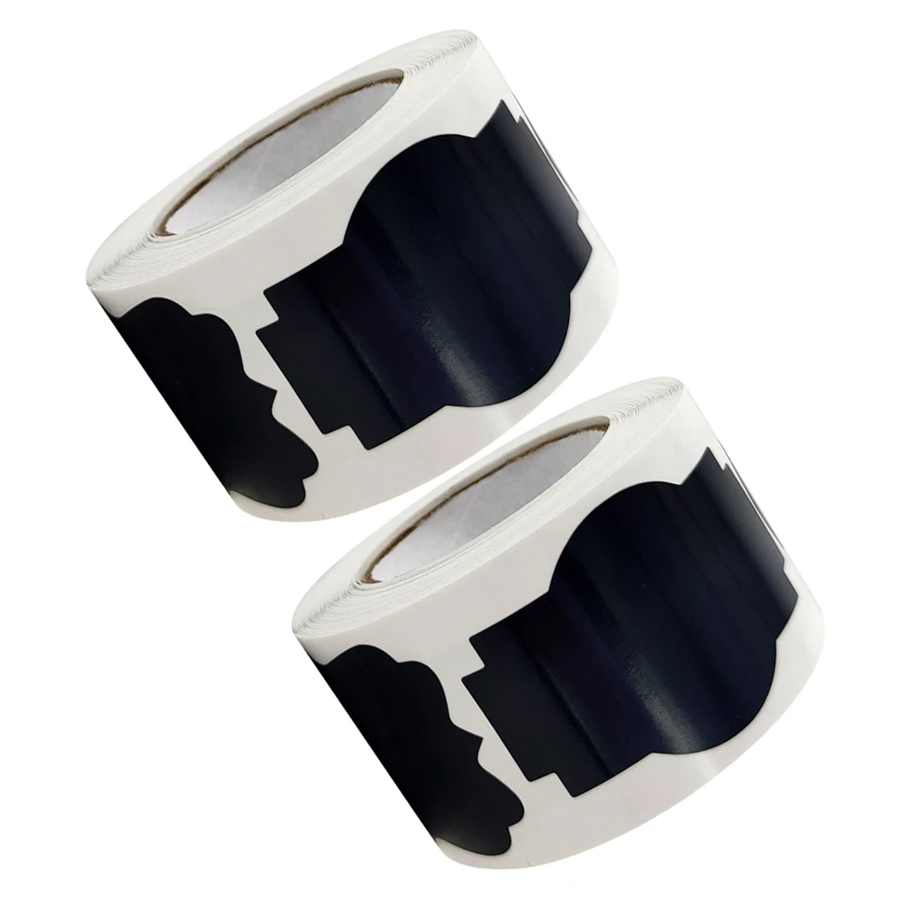 

2 рулона съемных этикеток-досок для письма, наклейки для кладовой, для кухонных банок, контейнеров, домашнего и офисного хранения