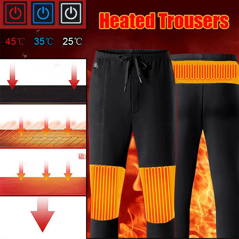 

Outdoor Winter Warm Electric USB Heating Pants Heated Trousers Warmer Cloth Thermal Leggings