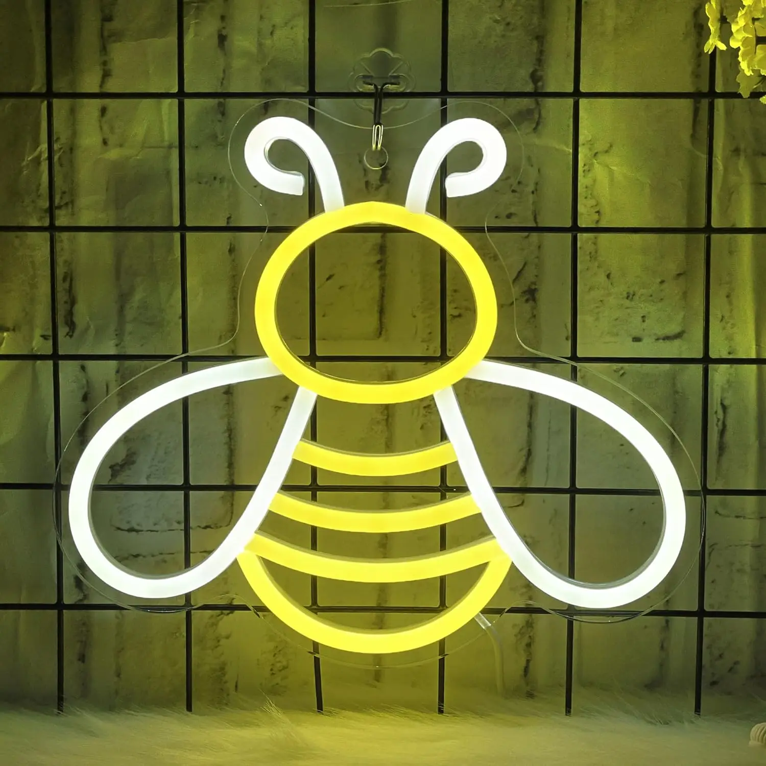 

Dimmable Honey Neon Sign Led Wall Decor Light for Birthday Party Home Garden Bar Hotel Shop Gift for Family Kids Friends
