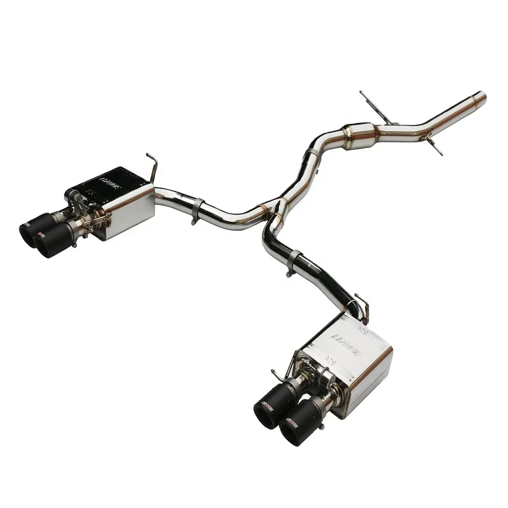 

Stainless steel Exhaust Pipes For B9 A4/A4L 2.0T Muffler exhaust valve Catback Exhaust System
