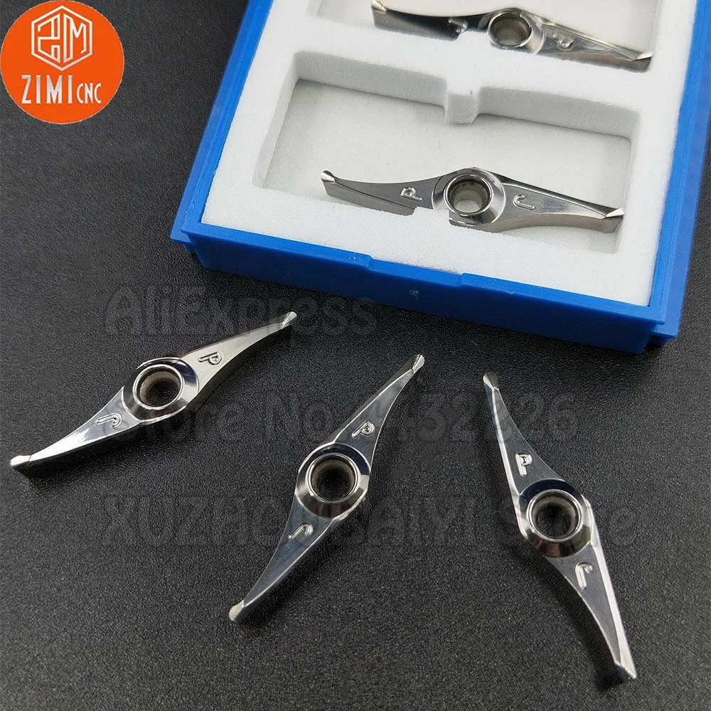 10pcs VXGT18T308 VXGT 18T308 VXGT Carbide Inserts Turning Tools CNC Cutter wood Lathe Blade Special blade for woodworking