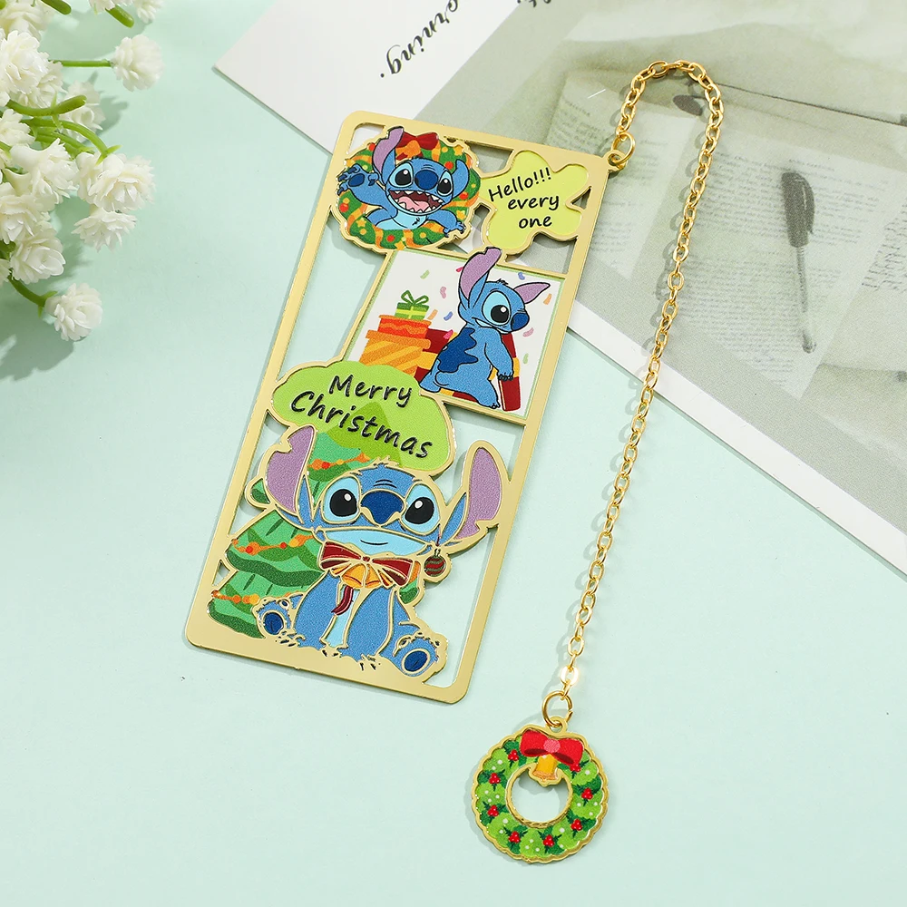 Imagem -04 - Happy Pets Metal Bookmarks para Crianças Novidades Stitch Coleção Fan Presentes Marcadores de Leitura para Meninas Papelaria e Material Escolar