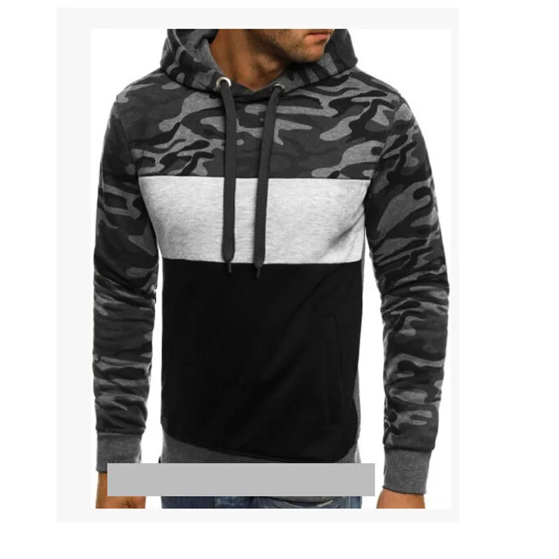 ربيع الخريف هوديس معطف طويل الأكمام الرجال التمويه أبلى الذكور رياضية سليم صالح قمصان سويت شيرت بقلنسوة للرجل MY112