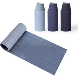 1Piece Blue Jeans Denim Patches Iron On Jeans Clothing Hole Repairing Decoration 51*8CM