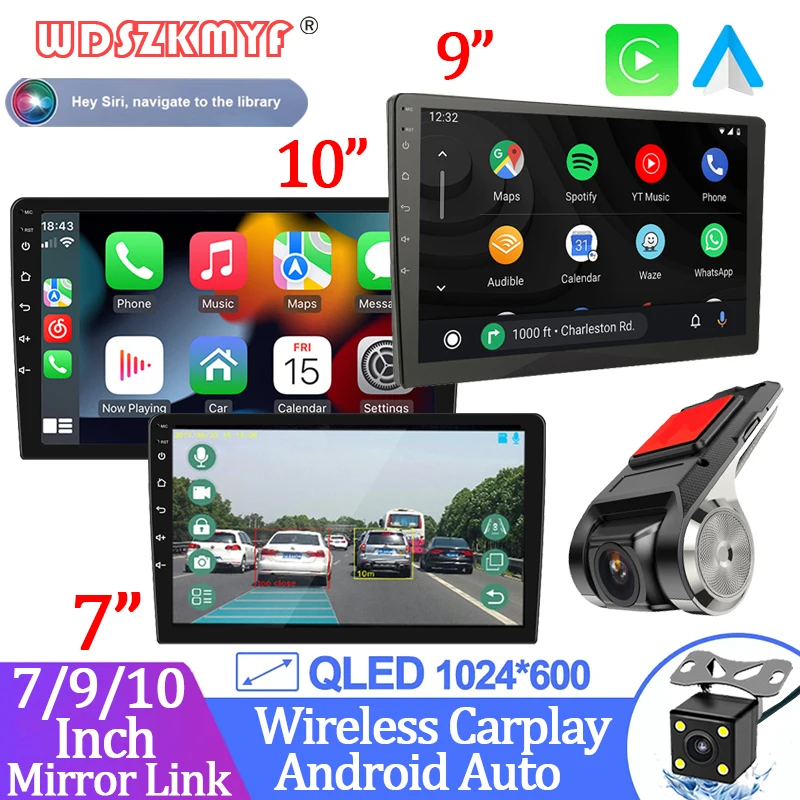 

Android13 7/9/10Inch Multimedia Wireless Carplay Android Auto GPS Car Audio 2 Din Stereo Receiver Car Radio Intelligent systems
