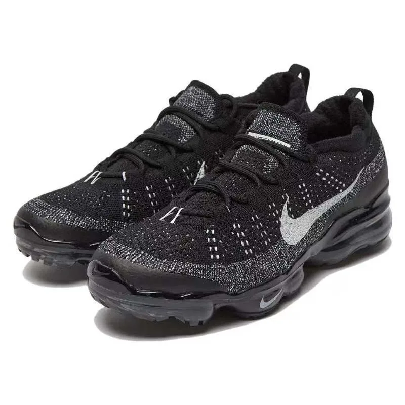 Nike VaporMax Air Flyknit“Oreo” comfortable breathable, fabric non-slip wear, low-top, training running shoes, men's, black and