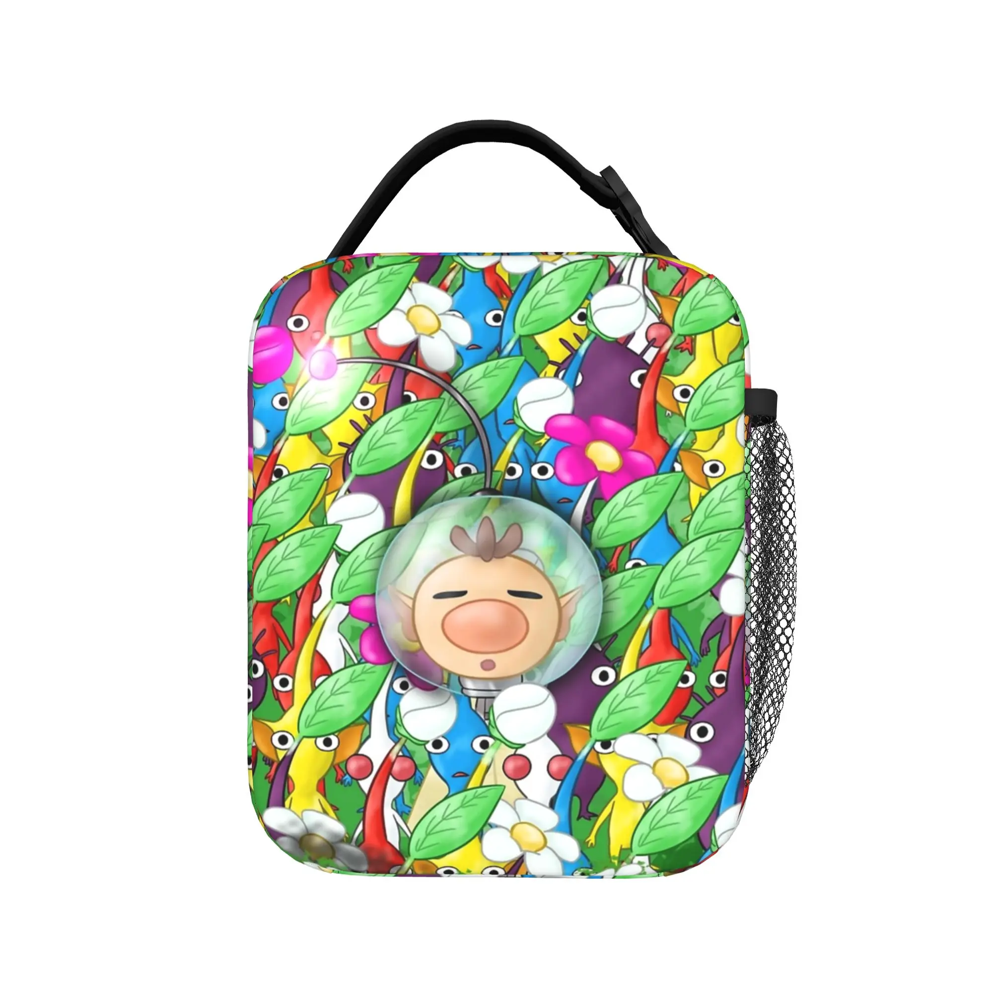 Pikmins Crowded Olimar Insulated Lunch Bag Leakproof  Meal Container Thermal Bag Tote Lunch Box Office  Picnic Men Women