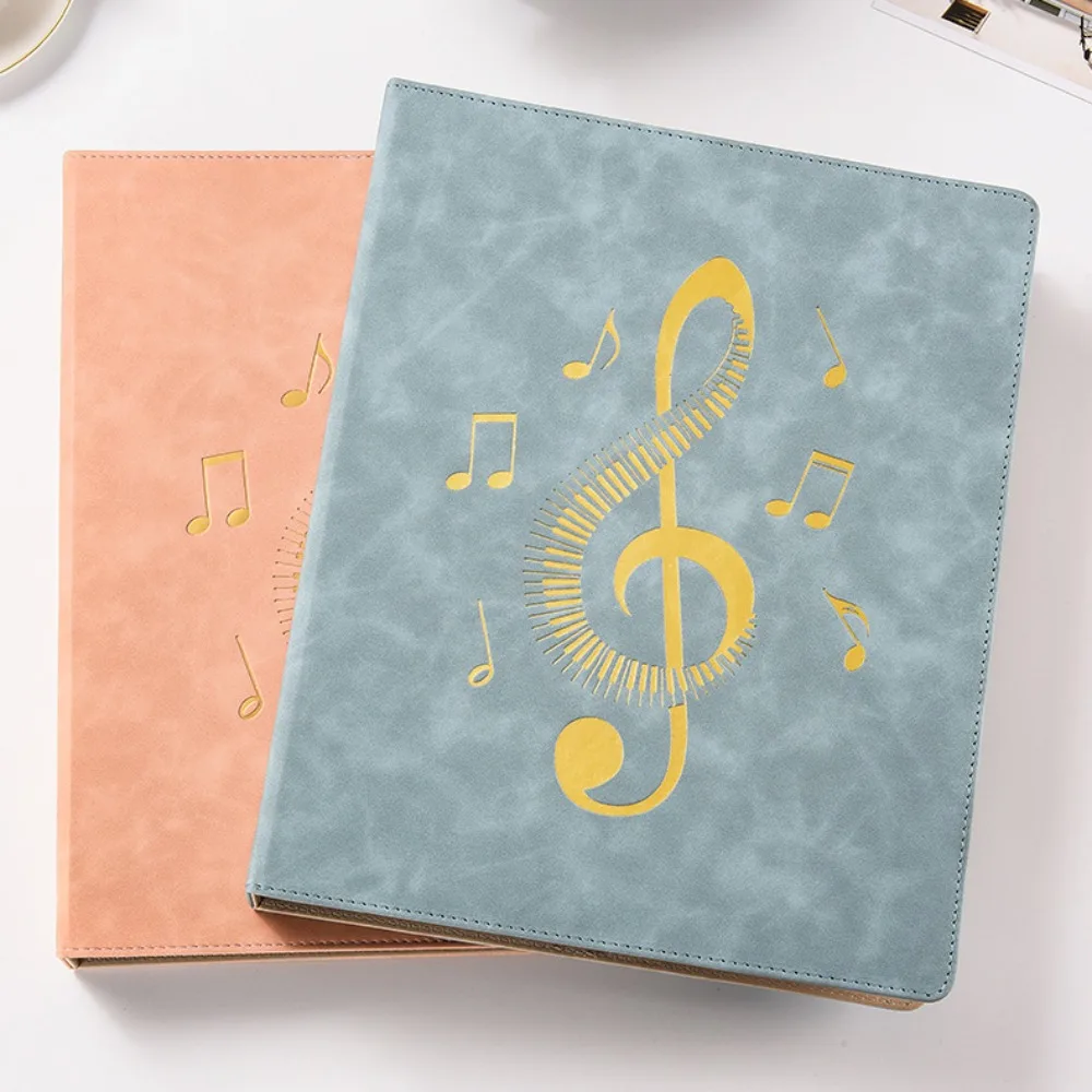 Flexible Loose Leaf Music Score Folder 20 Pages Detachable Piano Music Sheet File Folder Writable Fits Letter Size