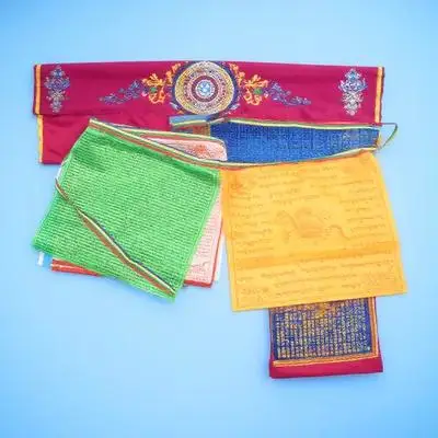 

Prayer Meditation Flags Colorful Design Banners Pilgrimage Flag Temple Hanging Decorations Purify Mind