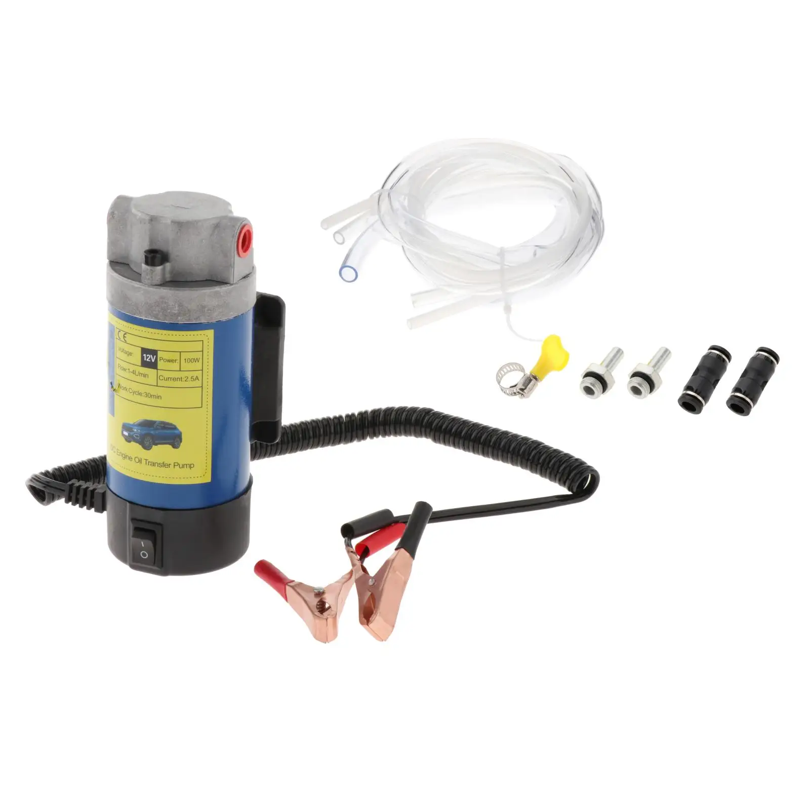 Portable Electric Transfer Siphon Pump Oil 100W 1 Set for Car Men