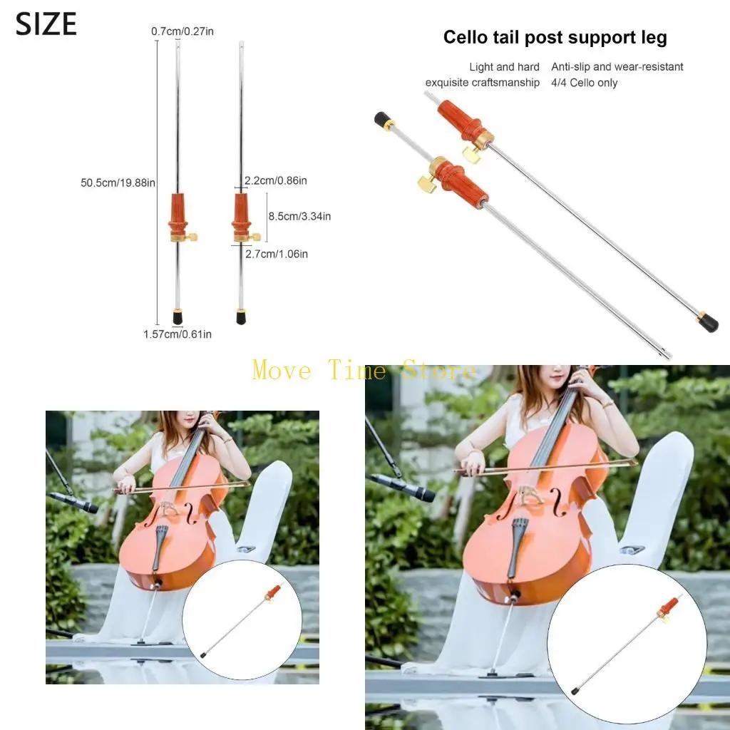 92ME Cello Tailrod Cello Stand Cello Endpin Cello Tail Rod Support Musical Instrument