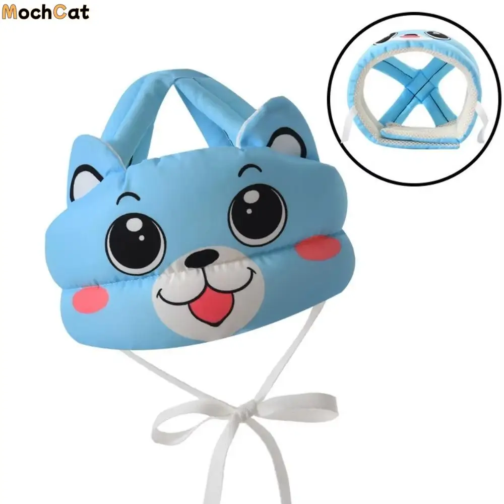 

Adjustable Toddler Head Protector Breathable Cotton Baby Anti-fall Pad Shock-absorbing Solid Kids Soft Helmet Cushion Crawling