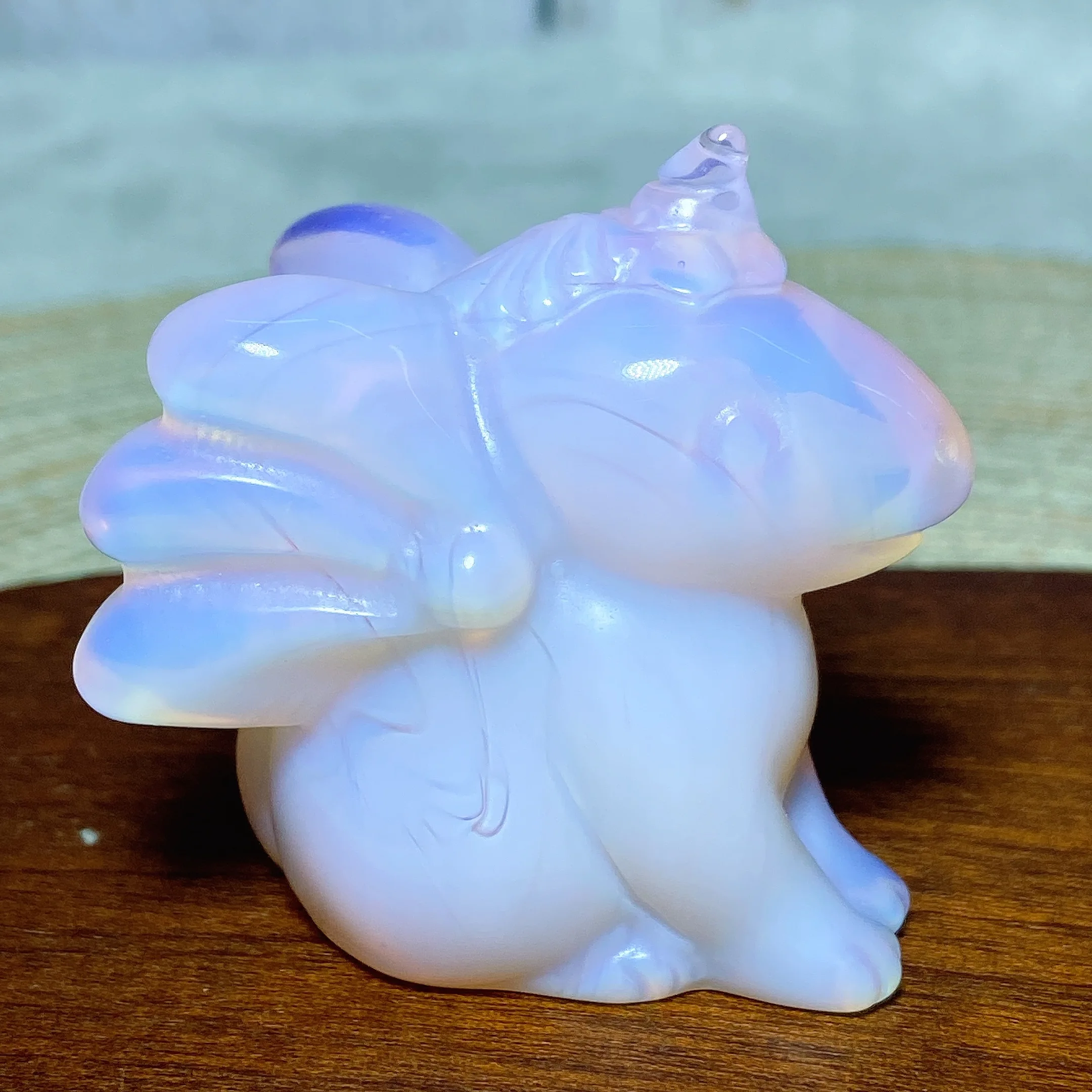 

Natural Crystal Pink Opalite Unicorn Free Form Precious Ore Carving Mineral Reiki Energy Home Decorations Holiday Gift