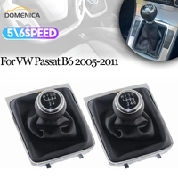 5/6 Speed MT Gear Shift Knob Lever Stick Gaiter Boot Cover Collar For Volkswagen VW Passat B6 2005-2011 Car Styling Accessories