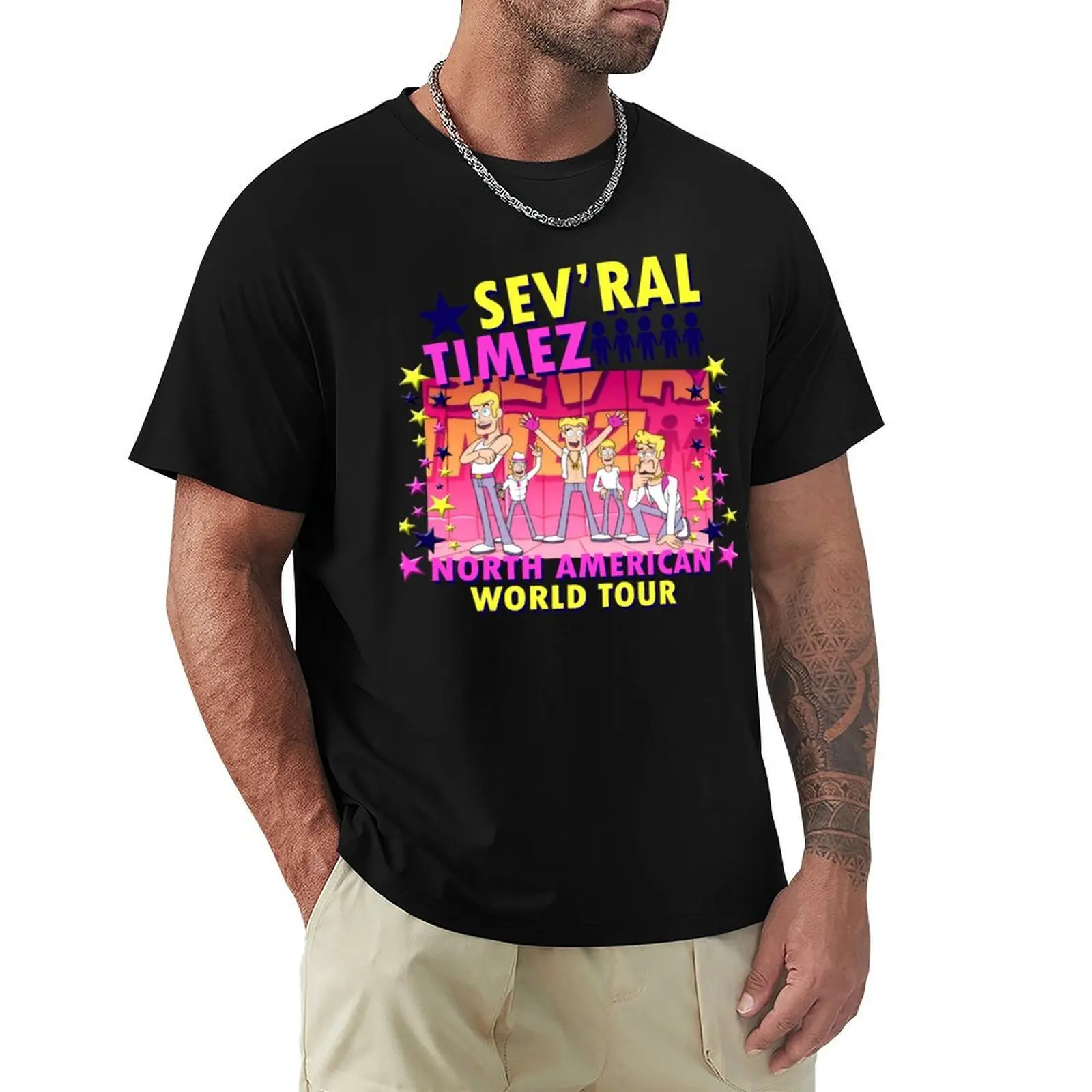 Sevral Timez Tour Merchandise T-Shirt Plus Size Street Style Tee