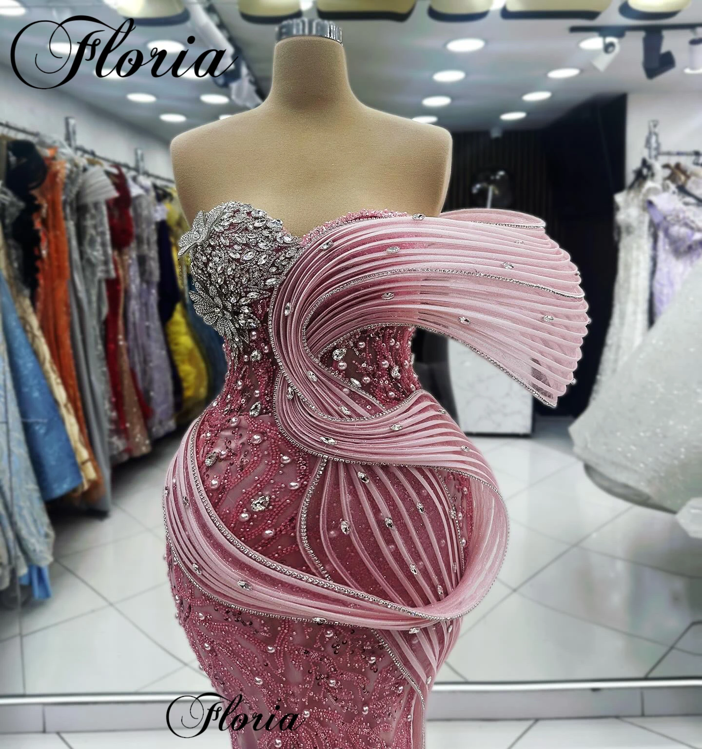 Blush Pink Special Evening Dresses Mermaid Sweetheart Celebrity Dresses Elegant Robes De Soirée Red Carpet Runway Dresses