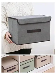 Fold Non Woven Fabric Storage Box Gray Home Supplies Clothing Underwear Sock And Kid Toy Storage Organizer Cosmetics