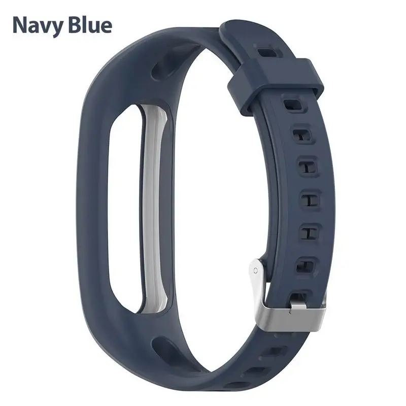 Soft Adjustable Silicone Replacement Wrist Strap With Buckles Sports Bracelet Strap For Huawei Band 4e 3e Honor Band 4 Running