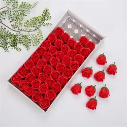 Three-layer rose soap flowers festival flower shop bag bouquet material flower simulation flower wedding supplies 50/PCS