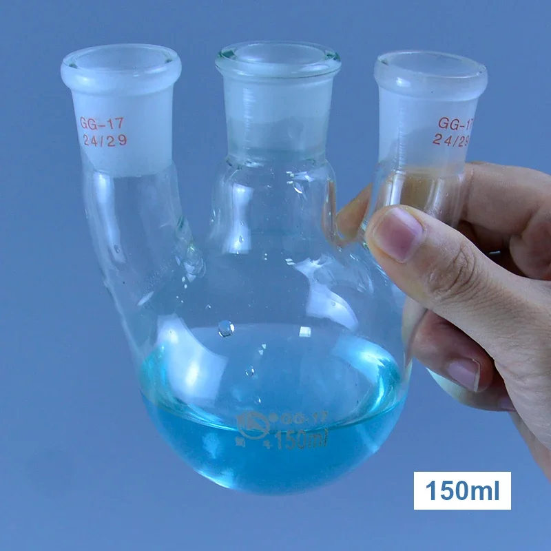 50/100/250/500/1000ml/2000ml 24/29 three-necked round-bottom flask,Flask round bottom with three necks Laboratory glass bottle