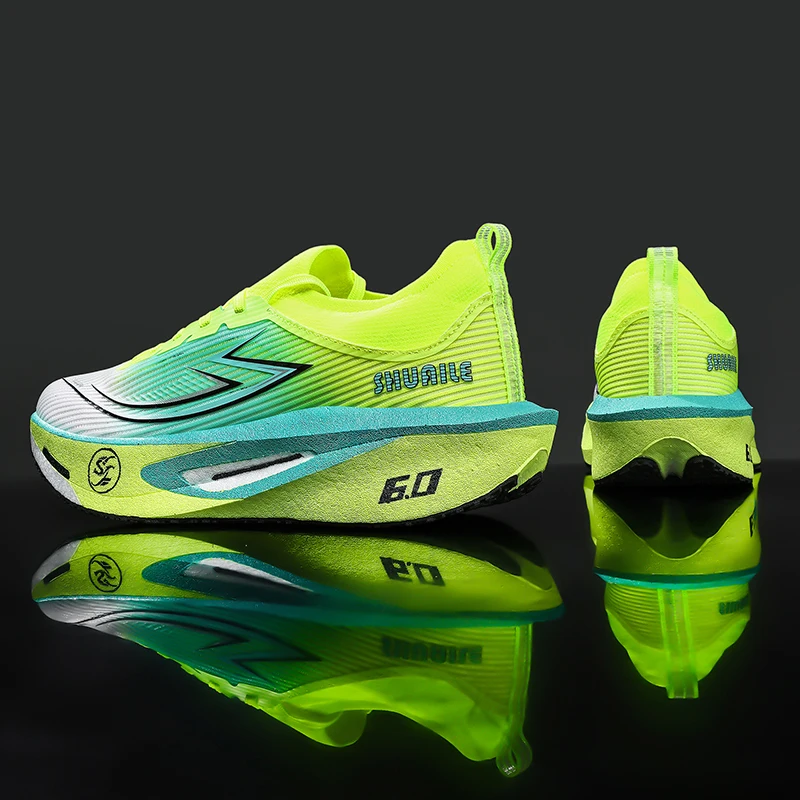 Tênis de Corrida Masculino com Placa de Carbono para Maratona, Esportivo, Respirável, Leve, Confortável, Feminino, Tênis Atlético Chunta Tênis de Corrida Masculino com Placa de Carbono para Maratona, Esportivo, Respirável, Leve, Confortável, Feminino, Tênis Atlético Chunta