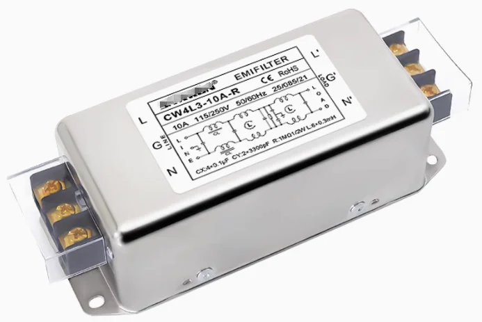 

CW4L3-10A-R Single-phase AC power filter Three-stage EMI filter 220V terminal block 3A/6A/10A/20A/30A-R Anti-interference
