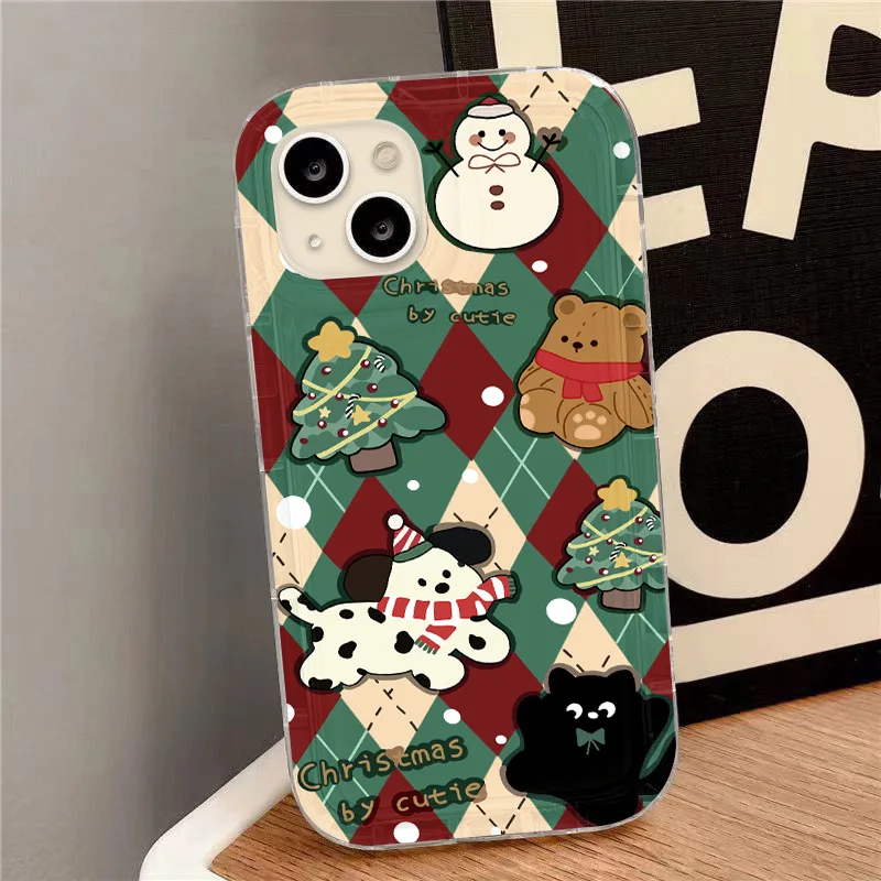 Merry Christmas Phone Case For Xiaomi Poco X3 X6 Pro Cover M4 M5 Redmi 10 9 13C 9C 9T Mi 11 Lite 12 12S Protective Bumper Funda