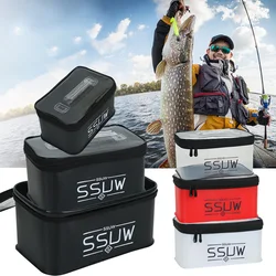 1-3pcs EVA Fishing Bags S/M/L Carp Fishing Box Tackle Container Bags Live Fish Lure Bait Storage Case For Outdoor Fishing Hiking