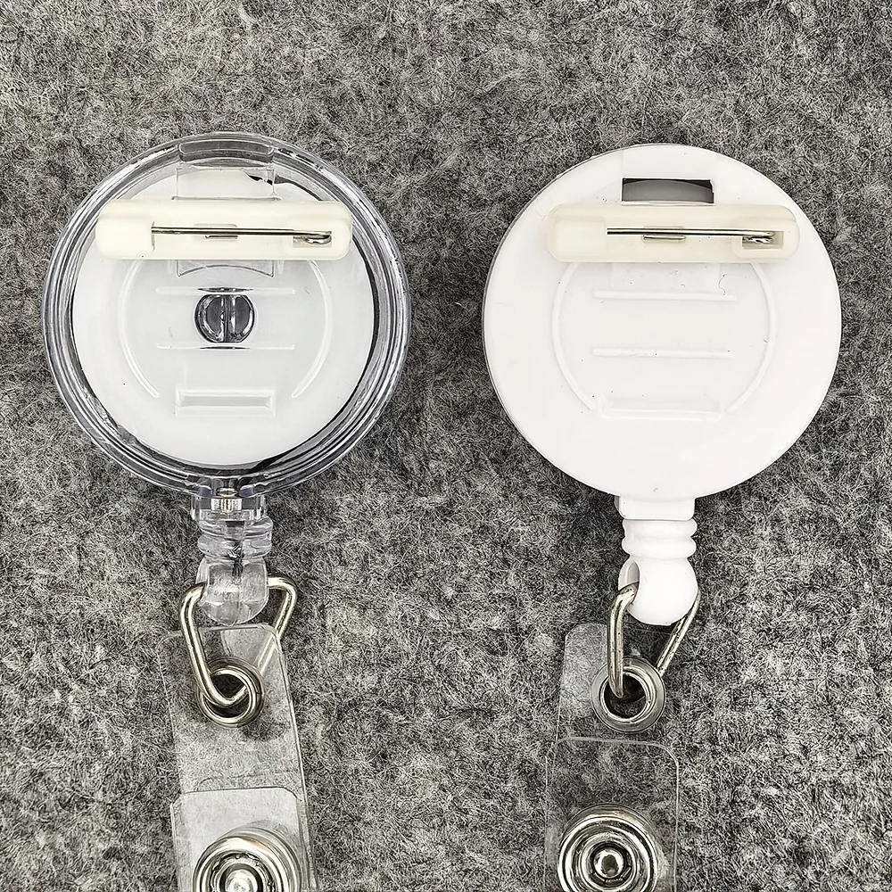 20PCS/Pack Transparent And Minimalist Style Customize Business Card Holder Accessories Badge Reel