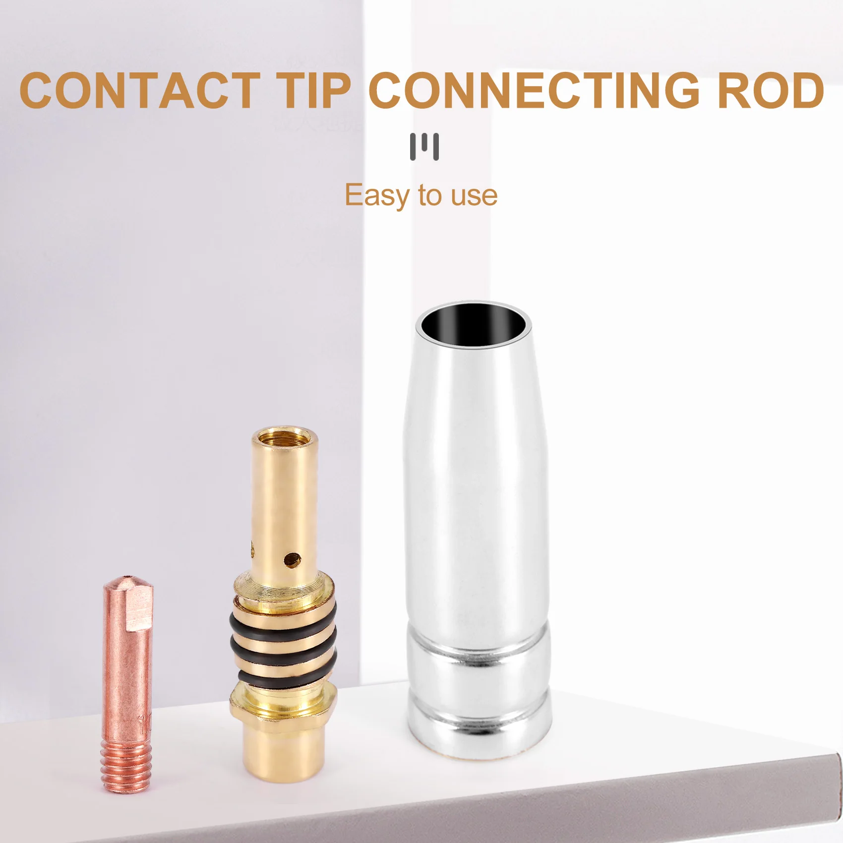 BHBD-11 Pz/set Ugello di Saldatura Mig Saldatore Torcia Ugelli Punta D'oro Supporto Punte di Contatto 0.040 Pollici Diffusore di Gas Set Per Torce