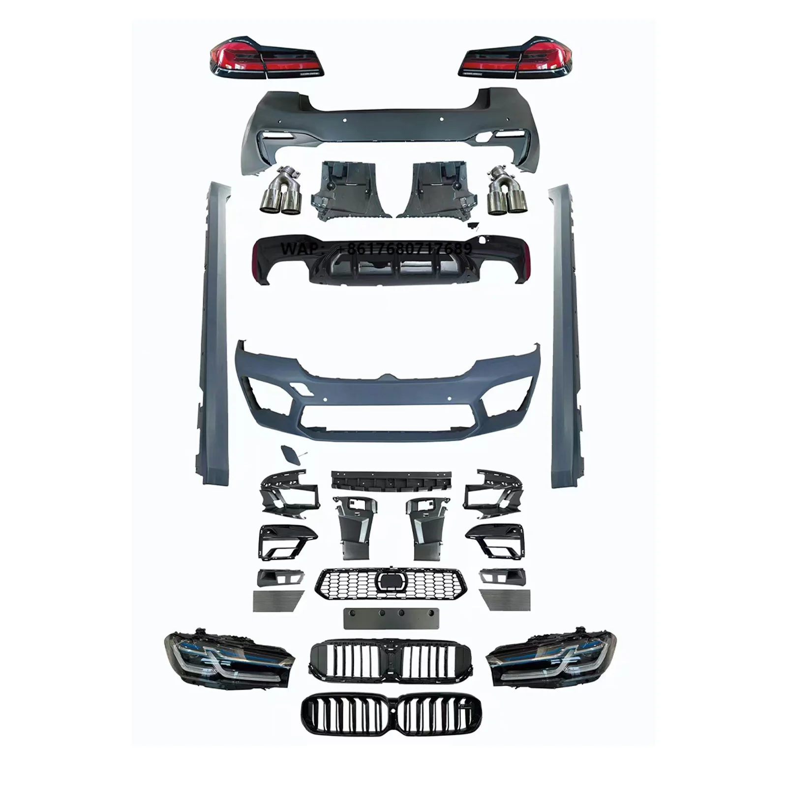 

Hot Selling Old New F90 M Power Body Kit Pre Upgrade LCI 2021 M5 Bodykit for 5 Series G30 PP Plastic for 2018-2020 Models