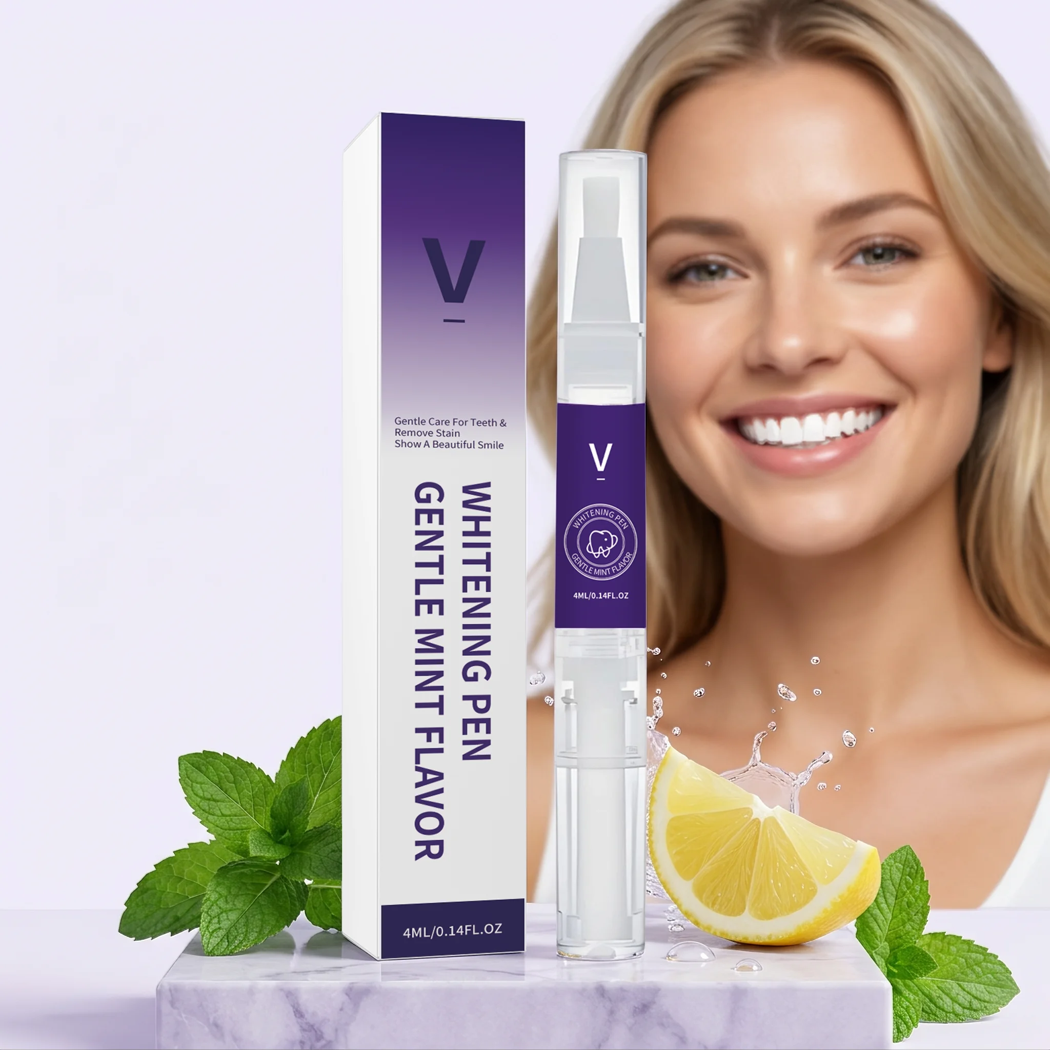 Teeth Whitening Pen Inhibit Dental Plaque Accumulation Removes Stains Improve Dull Appearance Dazzling White Tooth Hygiene Care