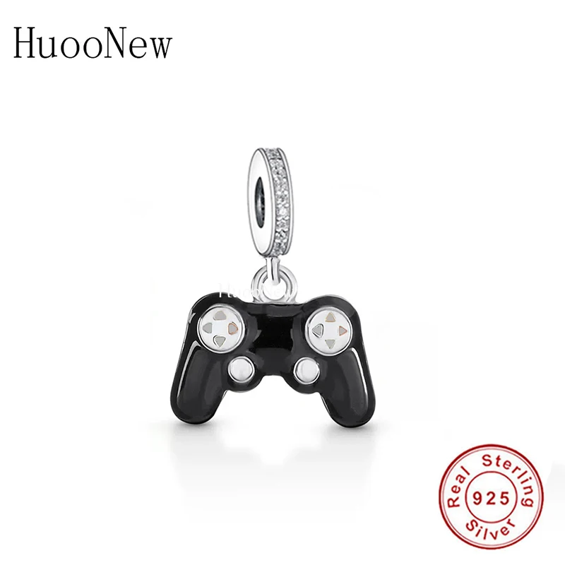 Fit Original Charm Bracelet 925 Sterling Silver Enamel Enamel Gamepad Game Contoller Bead For Making Women Dangle Berloque 2021