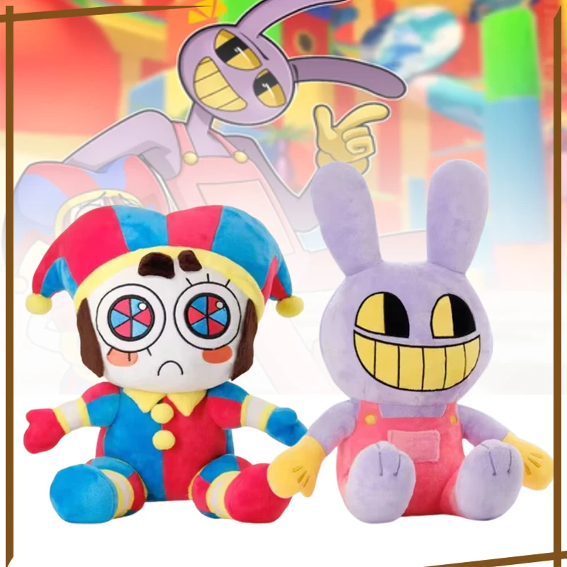 The Amazing Digital Circus Pomni Anime Cartoon Doll  Plush Clown Toy Pomni Plush Dolls Jax Soft Stuffed Plushie Christmas Gifts