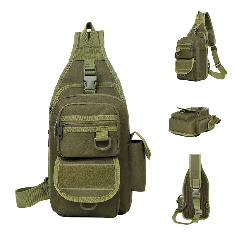 

Waterproof Fishing Shoulder Bag Large Outdoor Sports Cycling Crossbody Chest Single Backpack Travel Camping Tactical Handbag