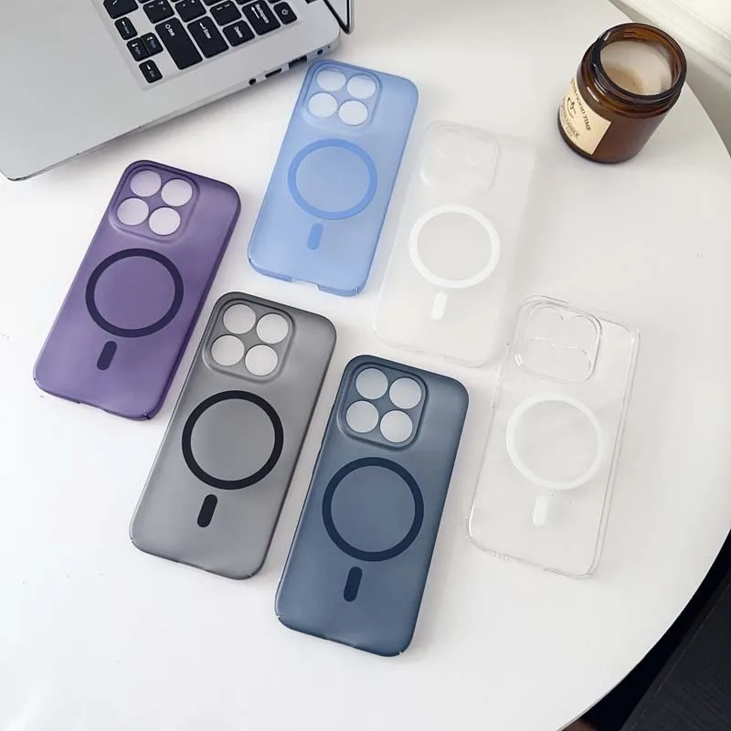 Luxury Shockproof Clear Acrylic Magsafe Magnetic Case for Xiaomi 17 Pro Max Wireless Charge Back Cover for Xiaomi 17Pro