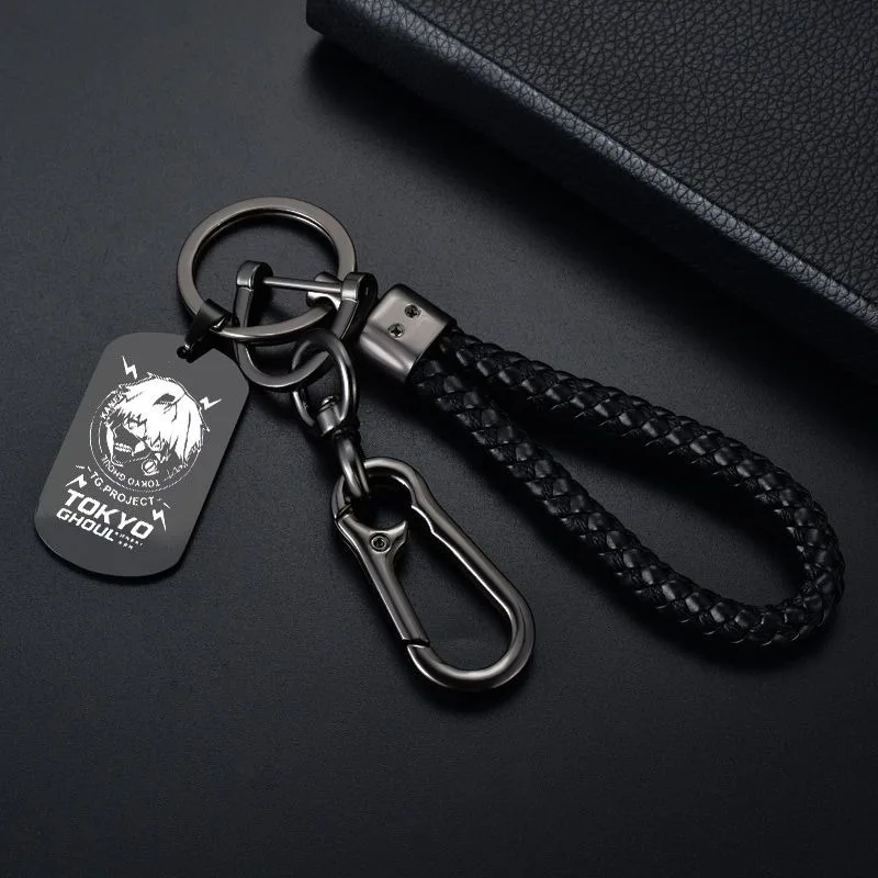 Tokyo Ghoul Kaneki Ken Anime Peripherals Creative Personality Alloy Keychain Hanging Chain School Bag Decoration Pendant Gift