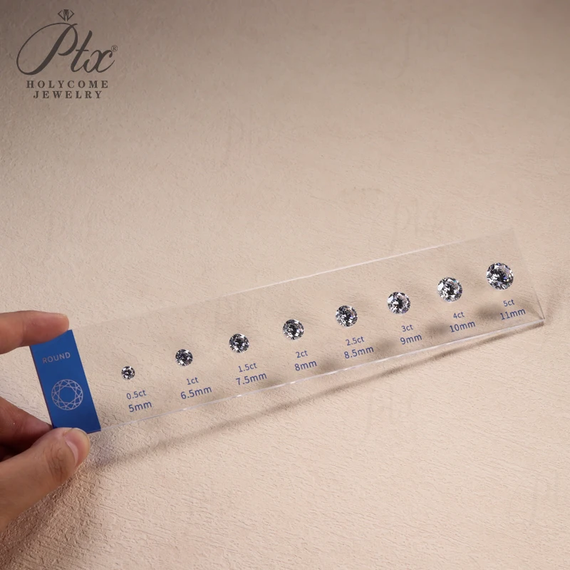 Comparison Ring Sizer Tester 5A CZ Moissanite Diamond Jewerly Dealer Tools Set Tools Size Shape Reference Top Quality Wholesale