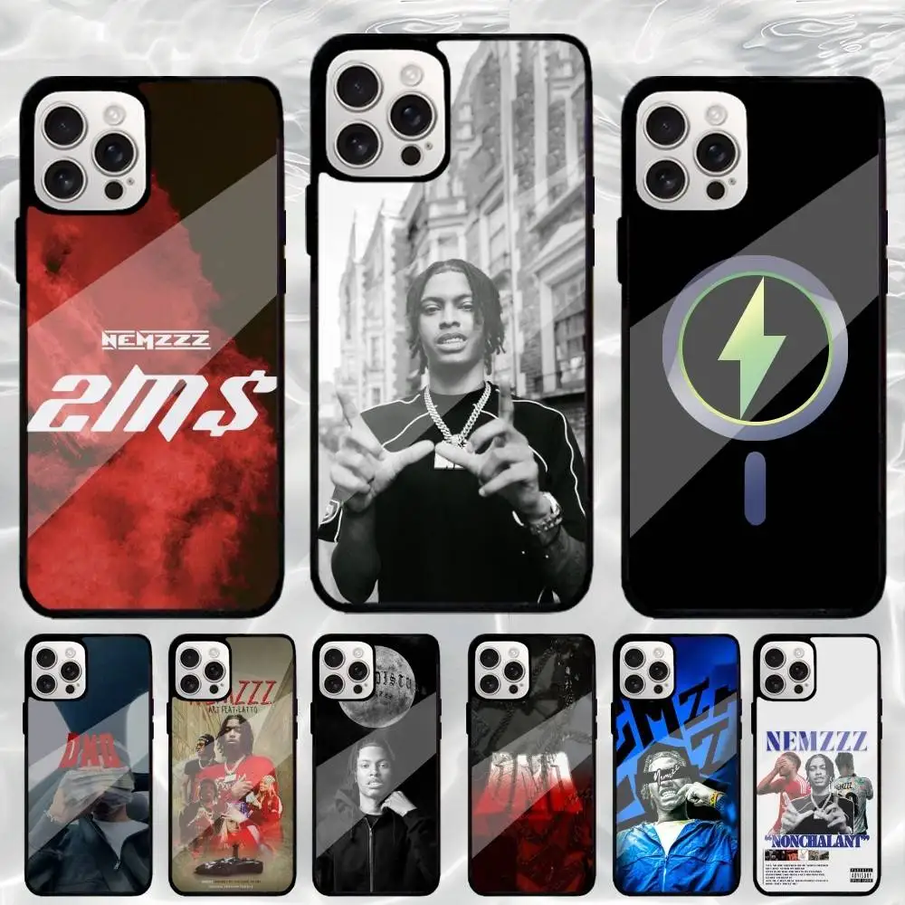 

Rapper N-Nemzzz 2MS Phone Case For iPhone17,16,15,14,13,12,11 Plus,Pro Max Magnetic For Magsafe Wireless Charging