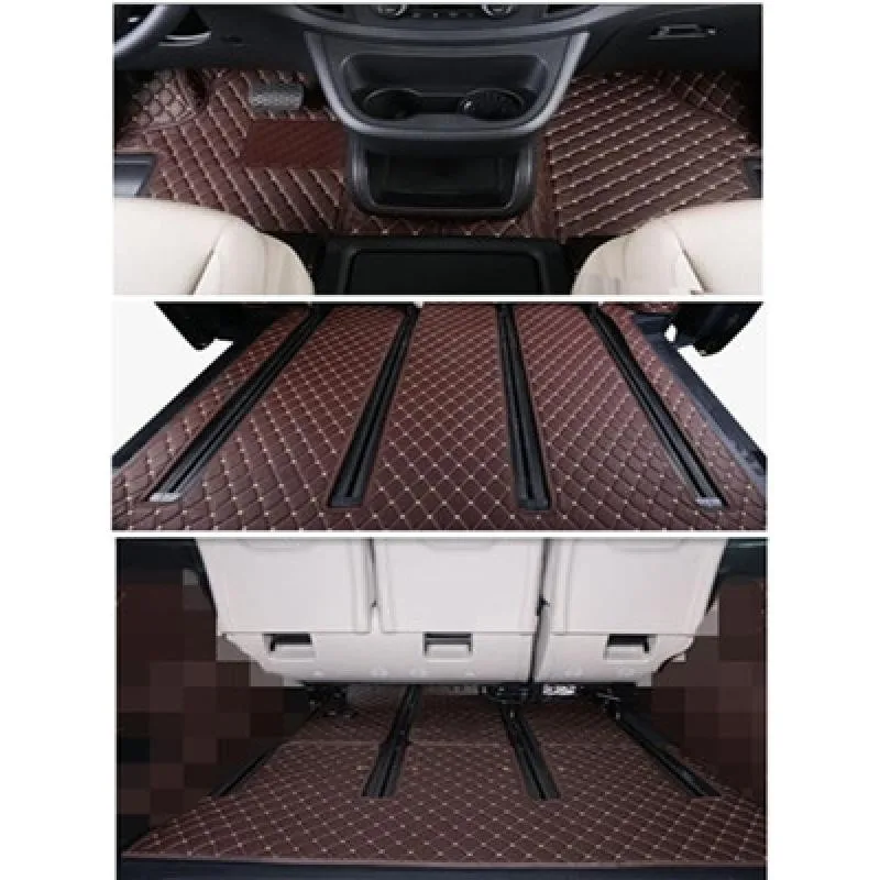 High quality! Custom special car floor mats + trunk mat for Mercedes Benz V Class W447 2024-2010 7 8 seats waterproof carpets