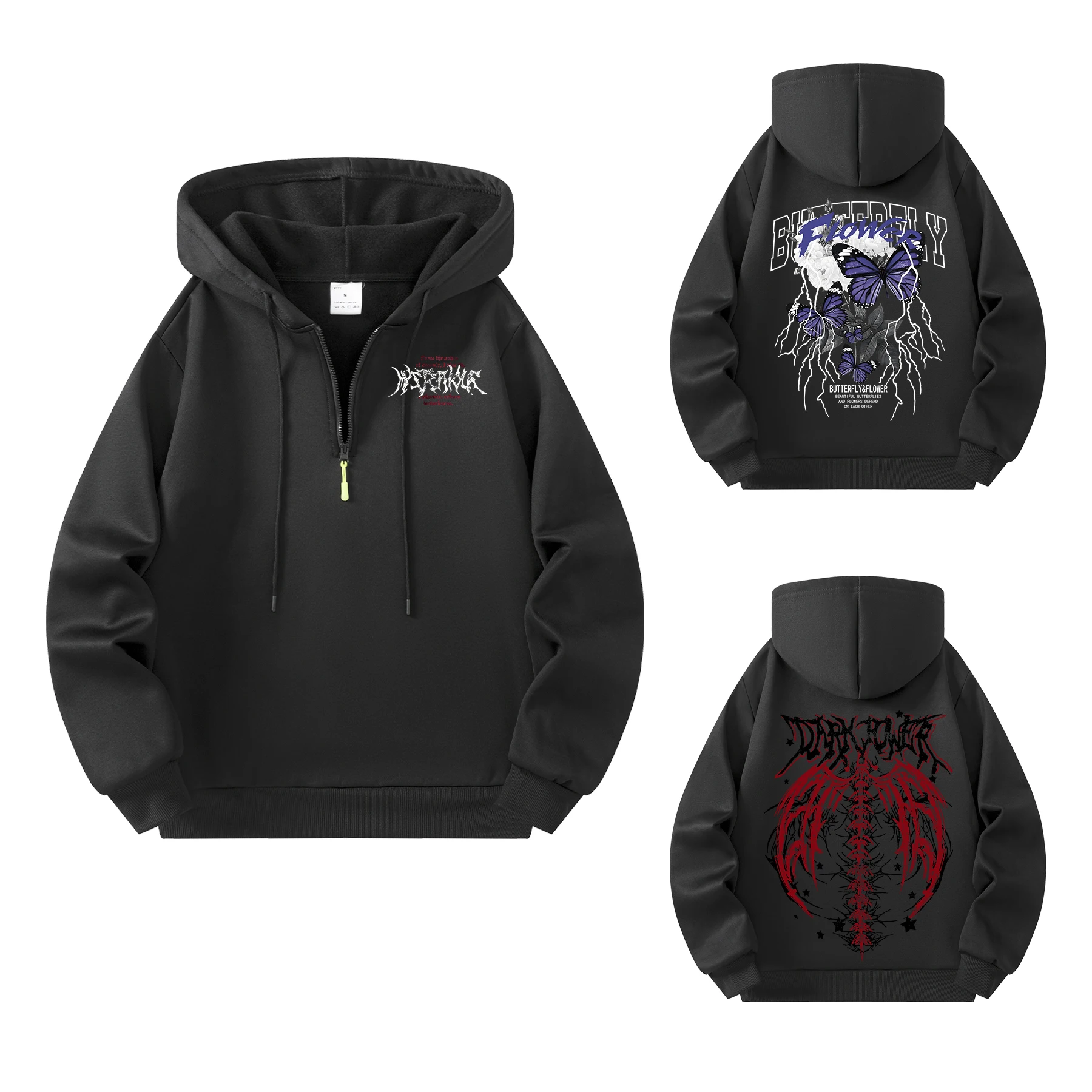 

Мужские толстовки на молнии, стильная простая модная весенне-осенняя толстовка с капюшоном и длинными рукавами, модная повседневная куртка с принтом, пуловер