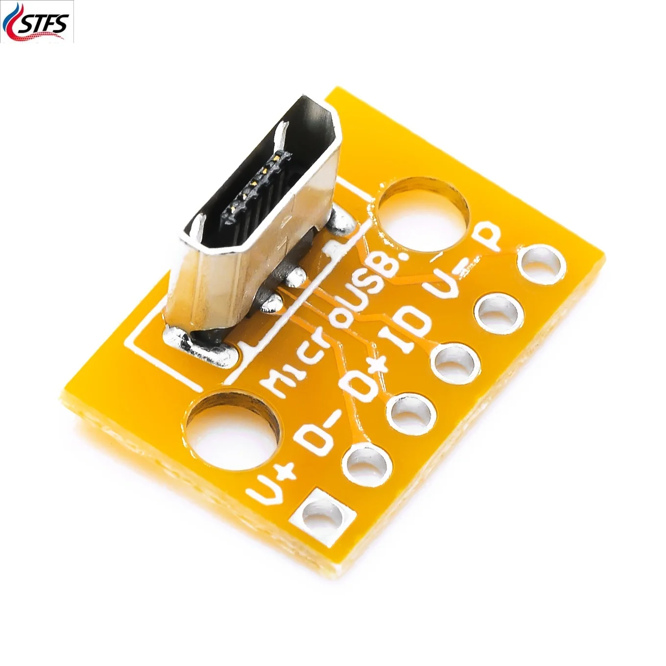 

Vertical MiCroUSB female PCB welding adapter welding socket 180 ° vertical female head test universal board