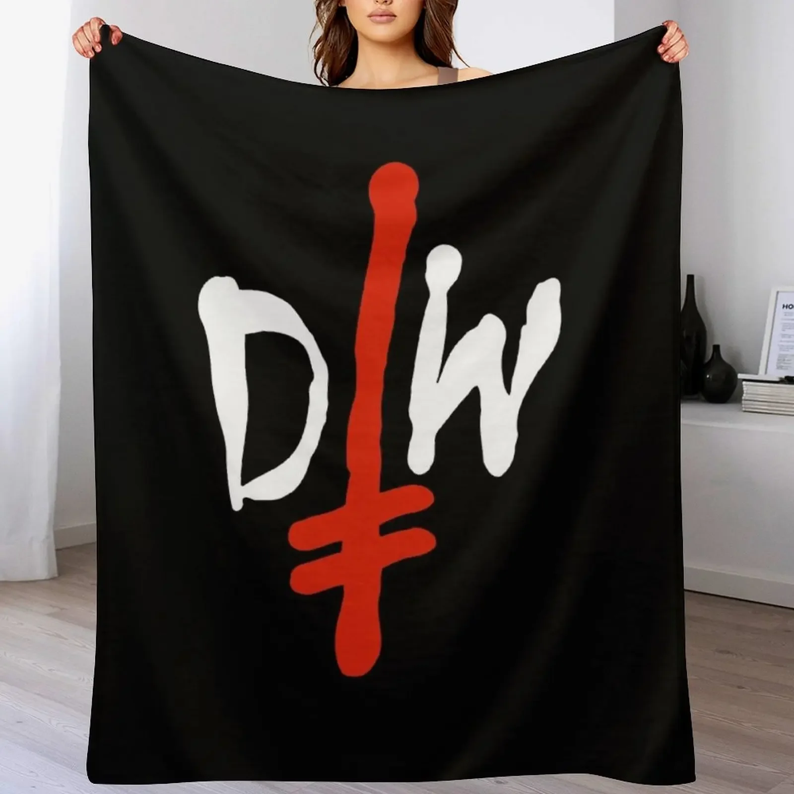 Deathwish Skateboarding Throw Blanket Modern Design Soft Blanket for Home Decor