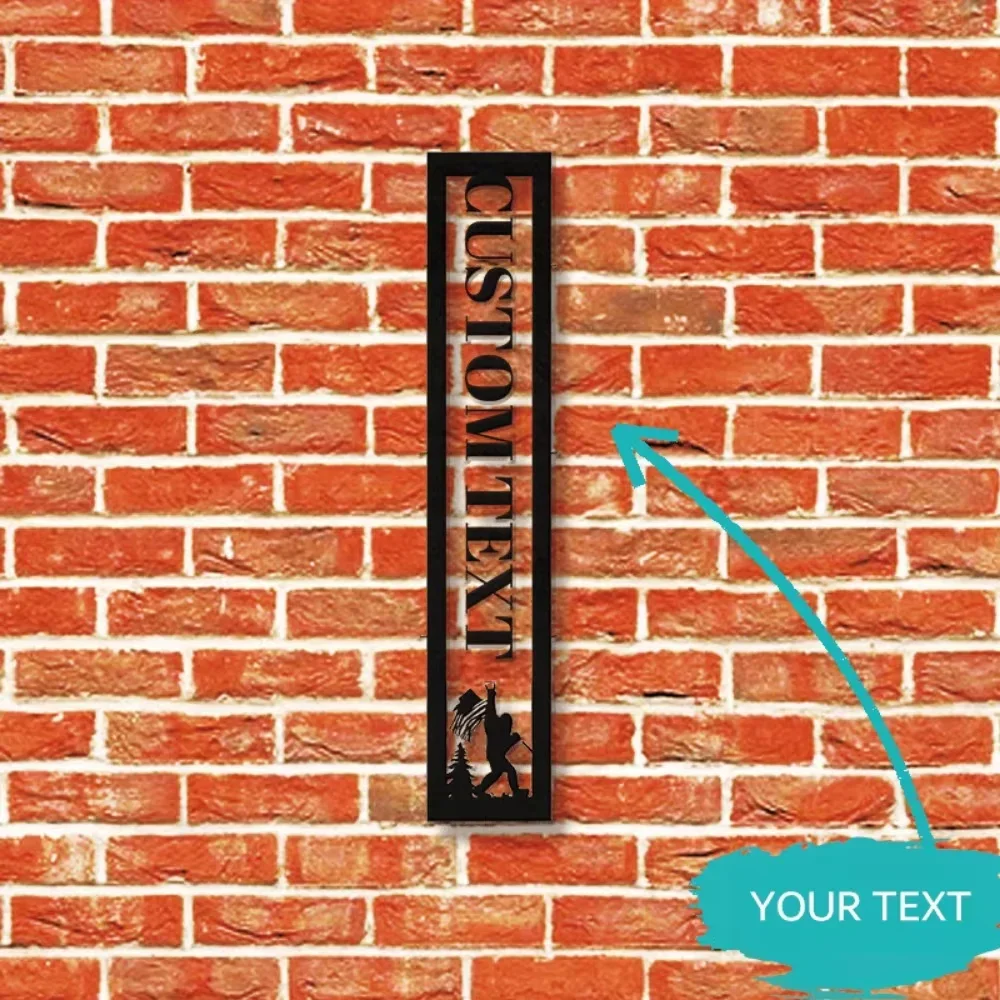 

1pc,Custom Metal Snowflake House Number Sign Vertical Design for Winter Perfect Christmas Home Decor Unique Wall Sculpture