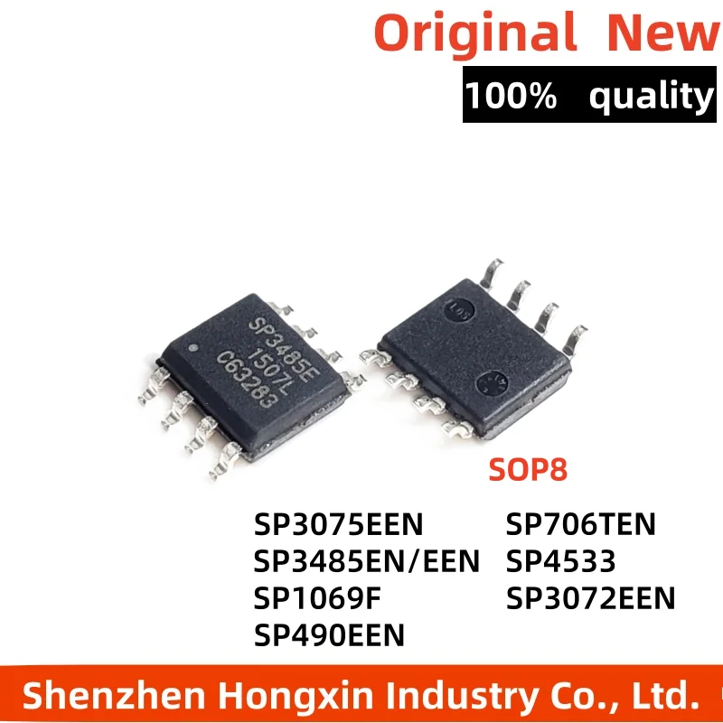 

5pcs New SP3075 706T TE TEN 3485EN 490 4533 3072EEN-L/TR SP1069F SOP8 transceiver chip IC