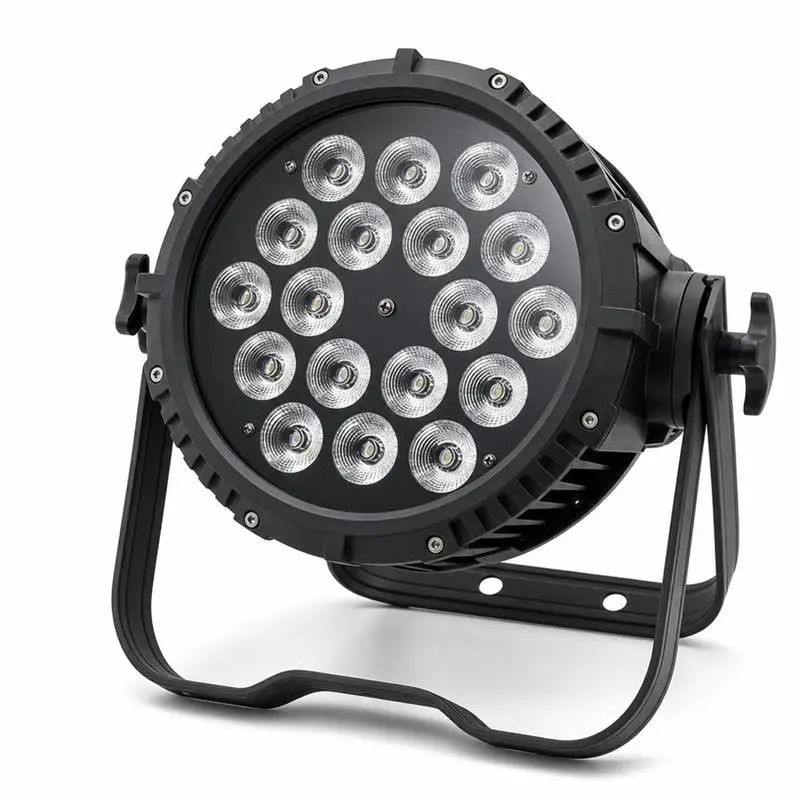 Outdoor 18PCS 10W RGBW E27 Slim Par LED Lighting with DMX512 Control for Wedding Party and Event Production